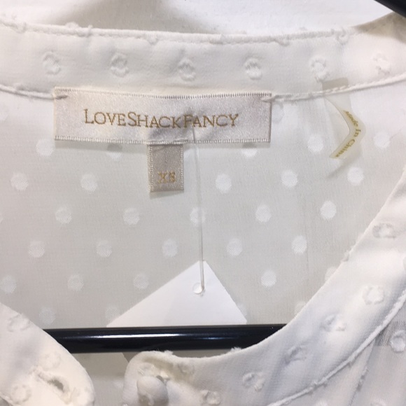 LoveShackFancy Erica Swiss Dot blouse - Picture 6 of 16